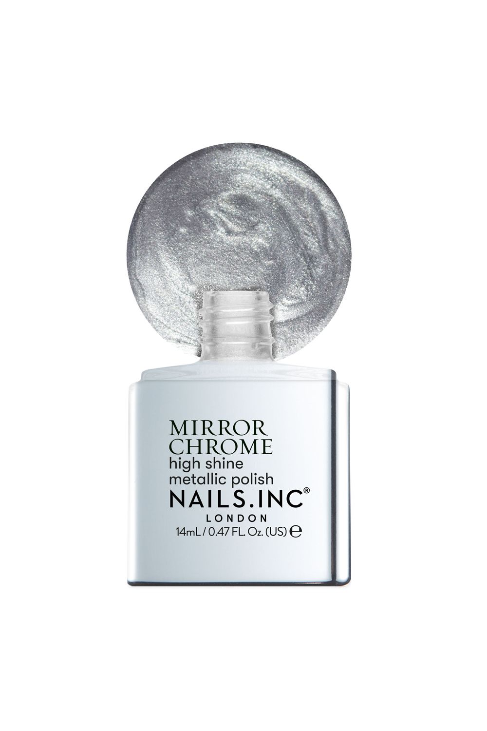 Nails Inc Chrome Nail Varnish Silver image 2