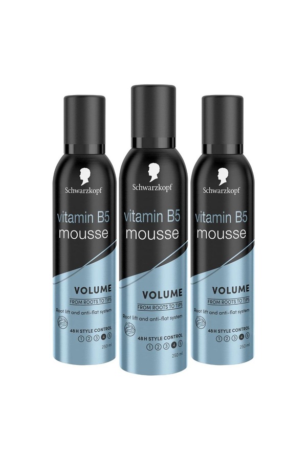 Schwarzkopf Professional Styling 'Mousse' 48H Extra Strong 250ml 3 Pack