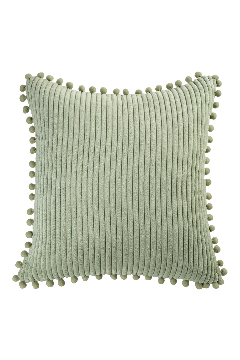 Living and Home Polyester Cushion Cover with Pom-Pom Trim image 5