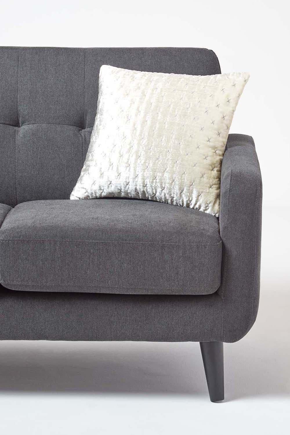 Homescapes Crushed Velvet Cushion Cover image 4