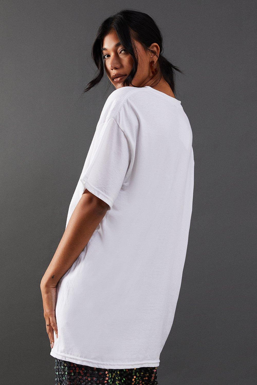 Warehouse Jimmy Hendrix Band T Shirt White image 3