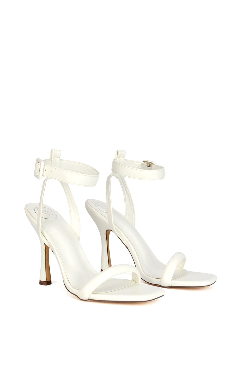 XY London 'Althea' Square Toe Lace up Strappy High Heel Sandals image 3