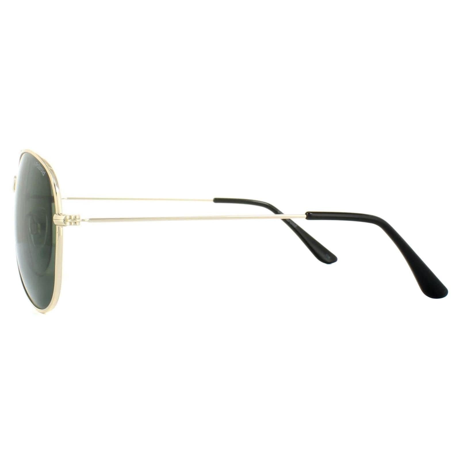 Polaroid Aviator Gold Green Polarized Sunglasses image 3
