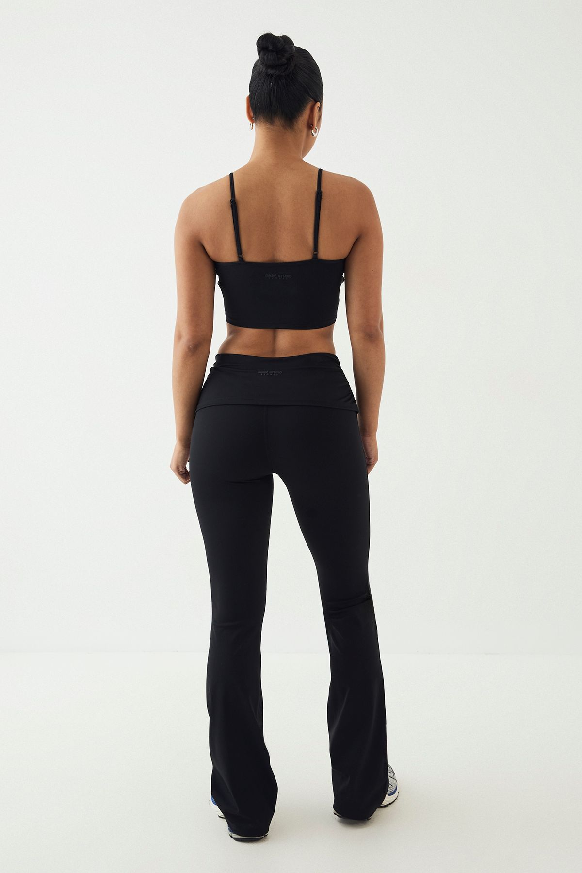 DSGN Studio DSGN Studio Ultra Sculpt Fold Over Waist Flared Legging Black image 2