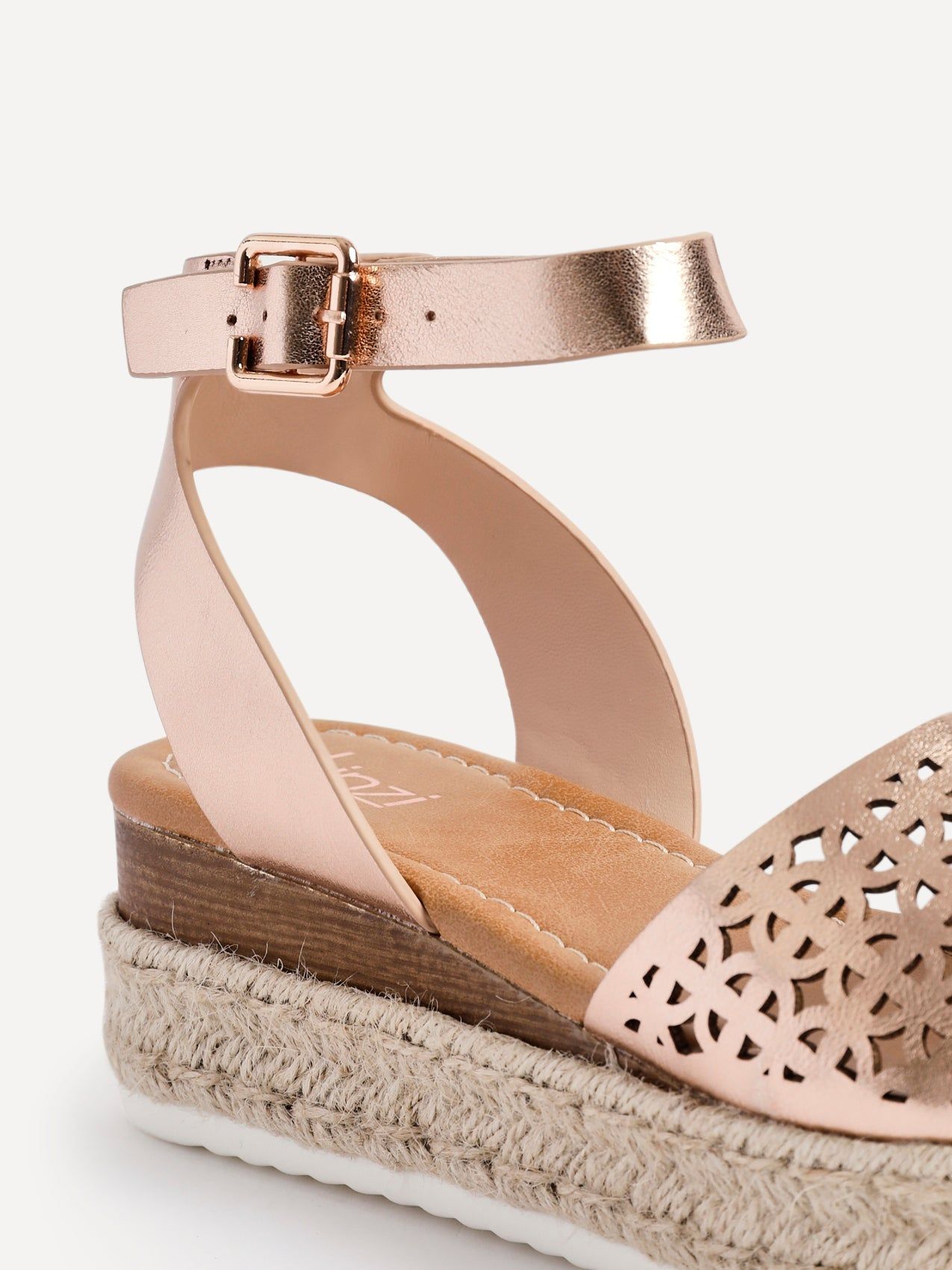 Linzi Radiance Rose Gold Flatform Sandals image 5