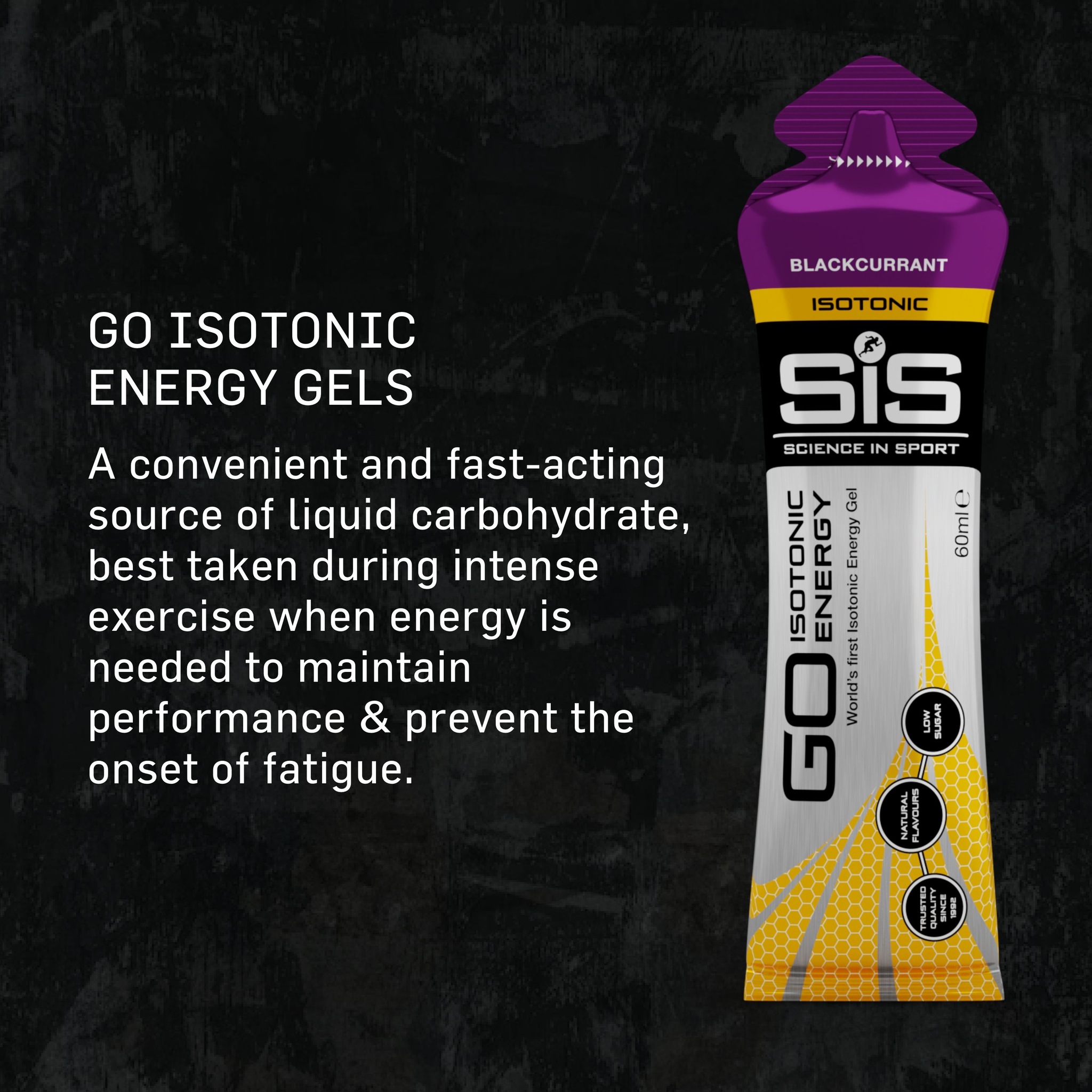 Science in Sport GO Isotonic Energy Gel Blackcurrent - 6 Pack image 3