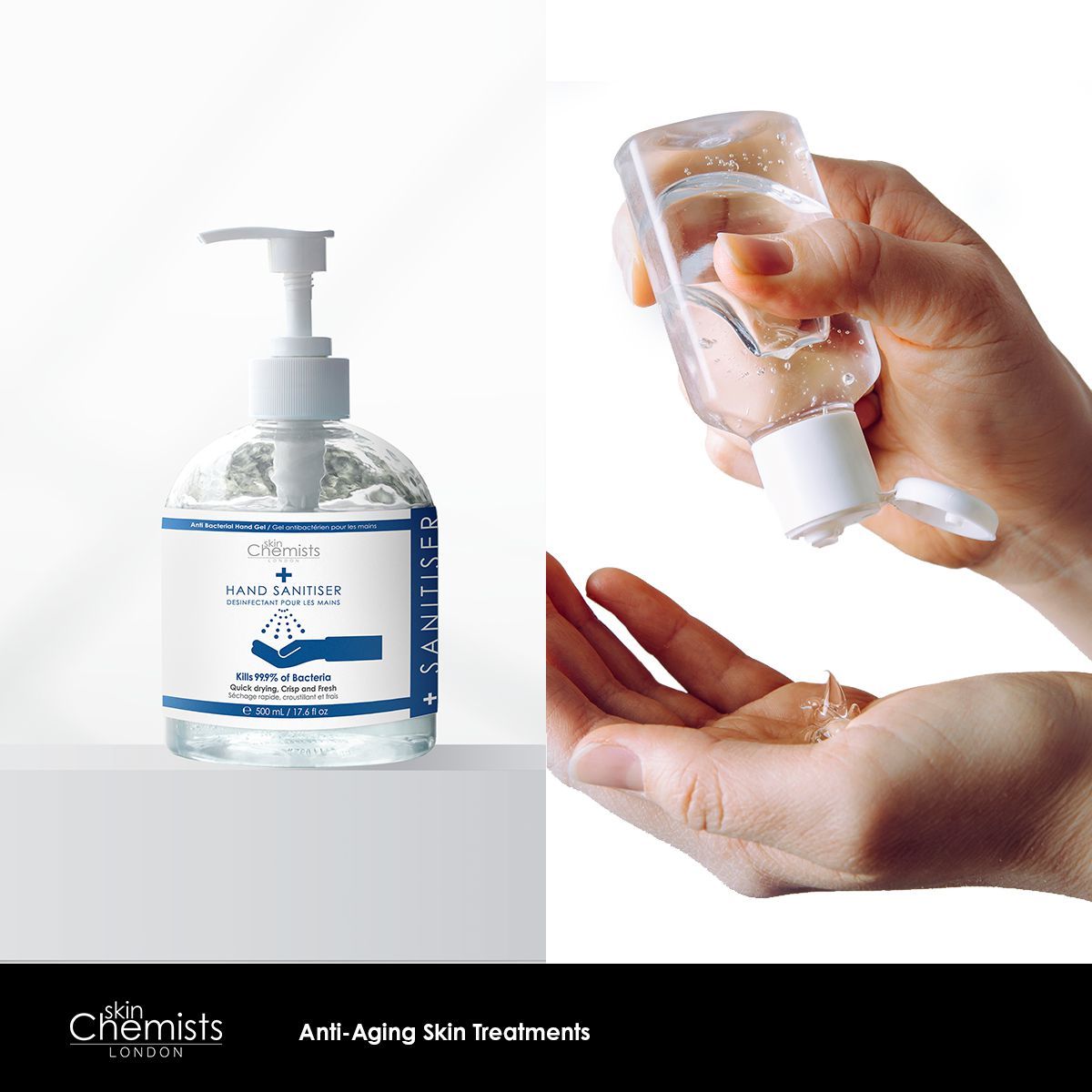 skinChemists professional Hand Sanitiser 500ml image 3
