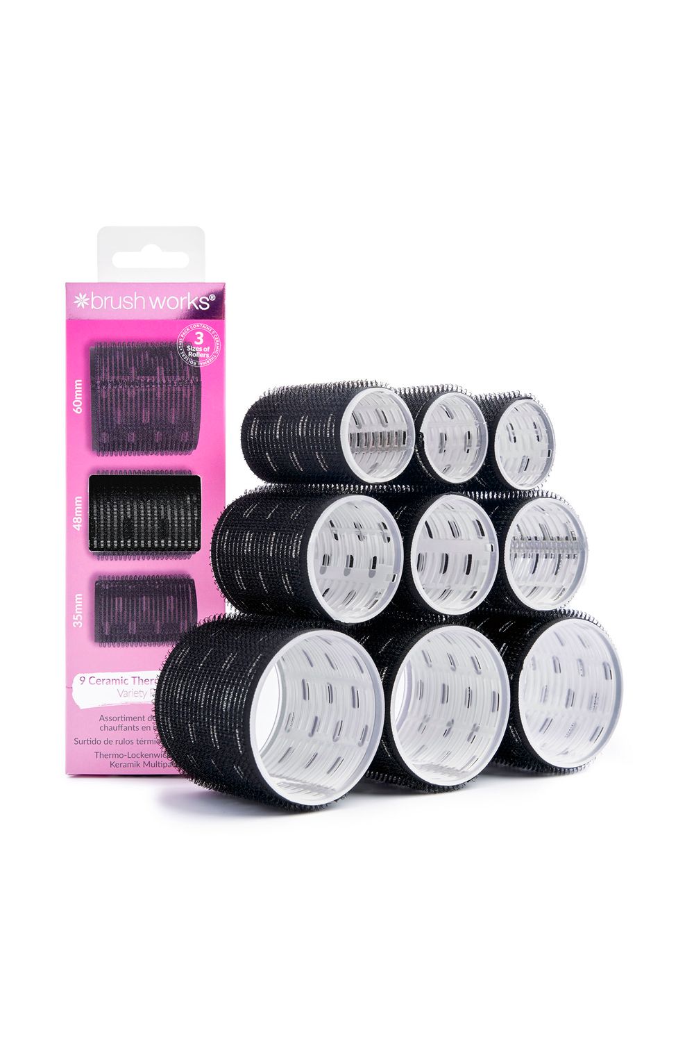 Brushworks Ceramic Thermal Rollers Variety Pack Black image 7