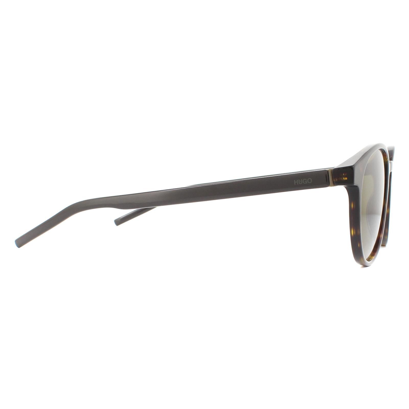 HUGO Round Havana Green Sunglasses image 4