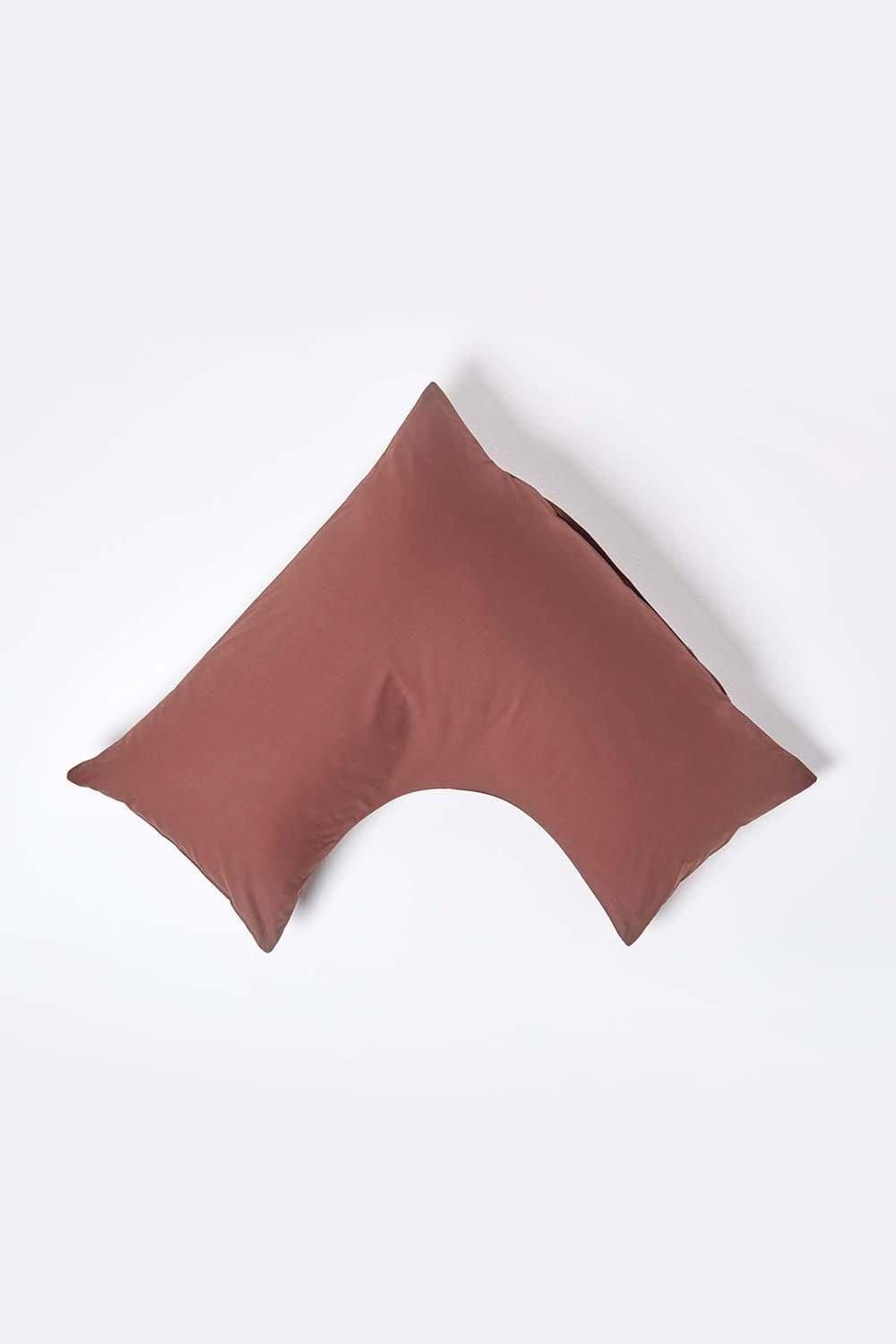 Homescapes Egyptian Cotton V Shaped Pillowcase 200 TC image 1