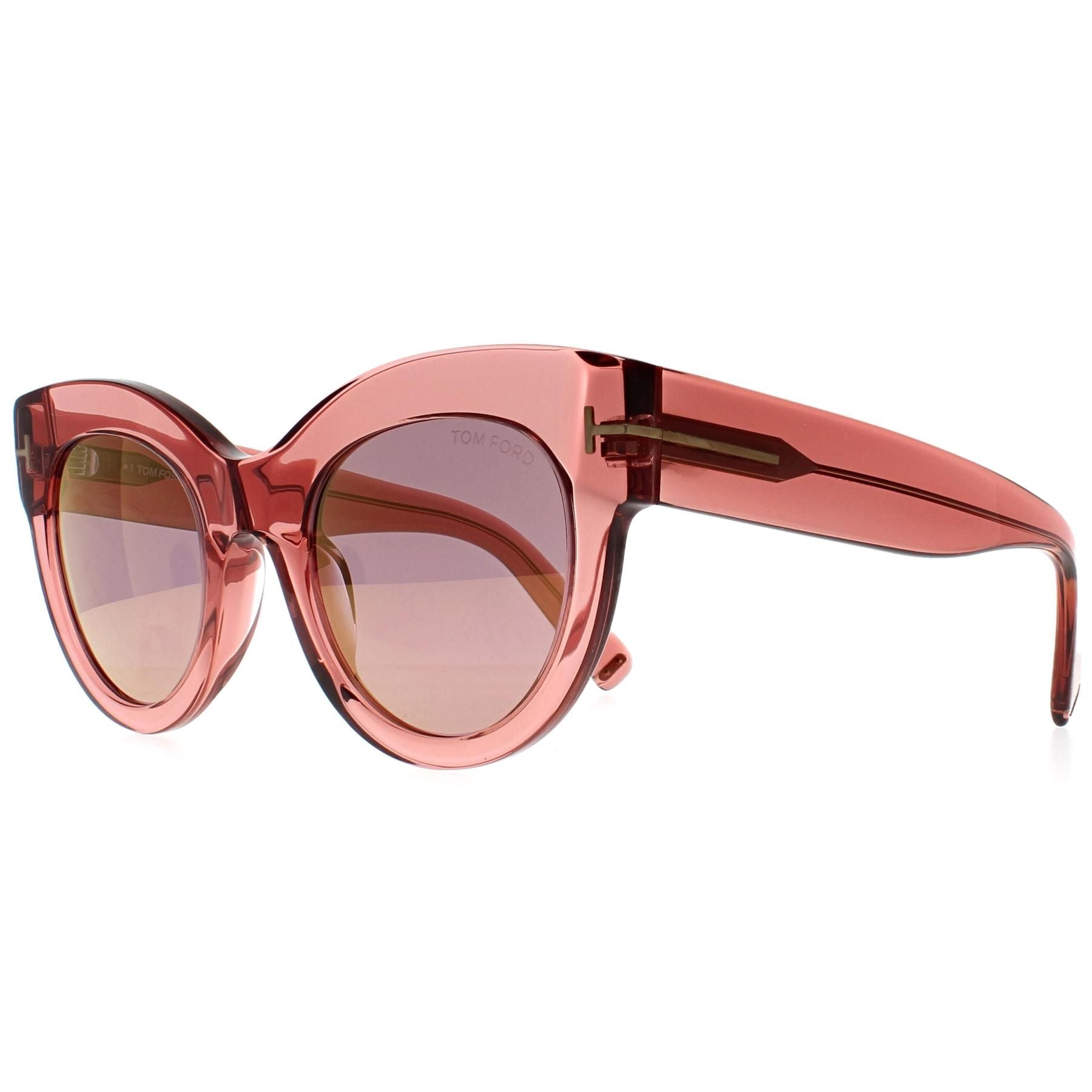 Tom Ford Cat Eye Shiny Pink Pink Mirror Violet Gradient Lucilla FT1063 image 2