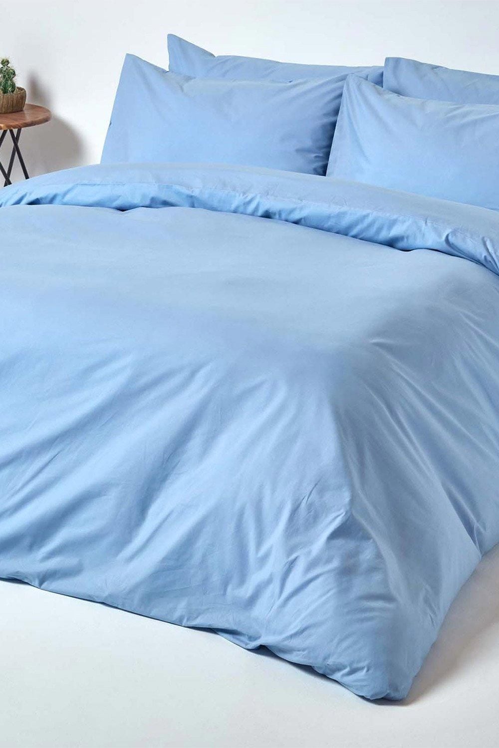 Homescapes Egyptian Cotton Duvet Cover with Pillowcase, 200 TC image 2