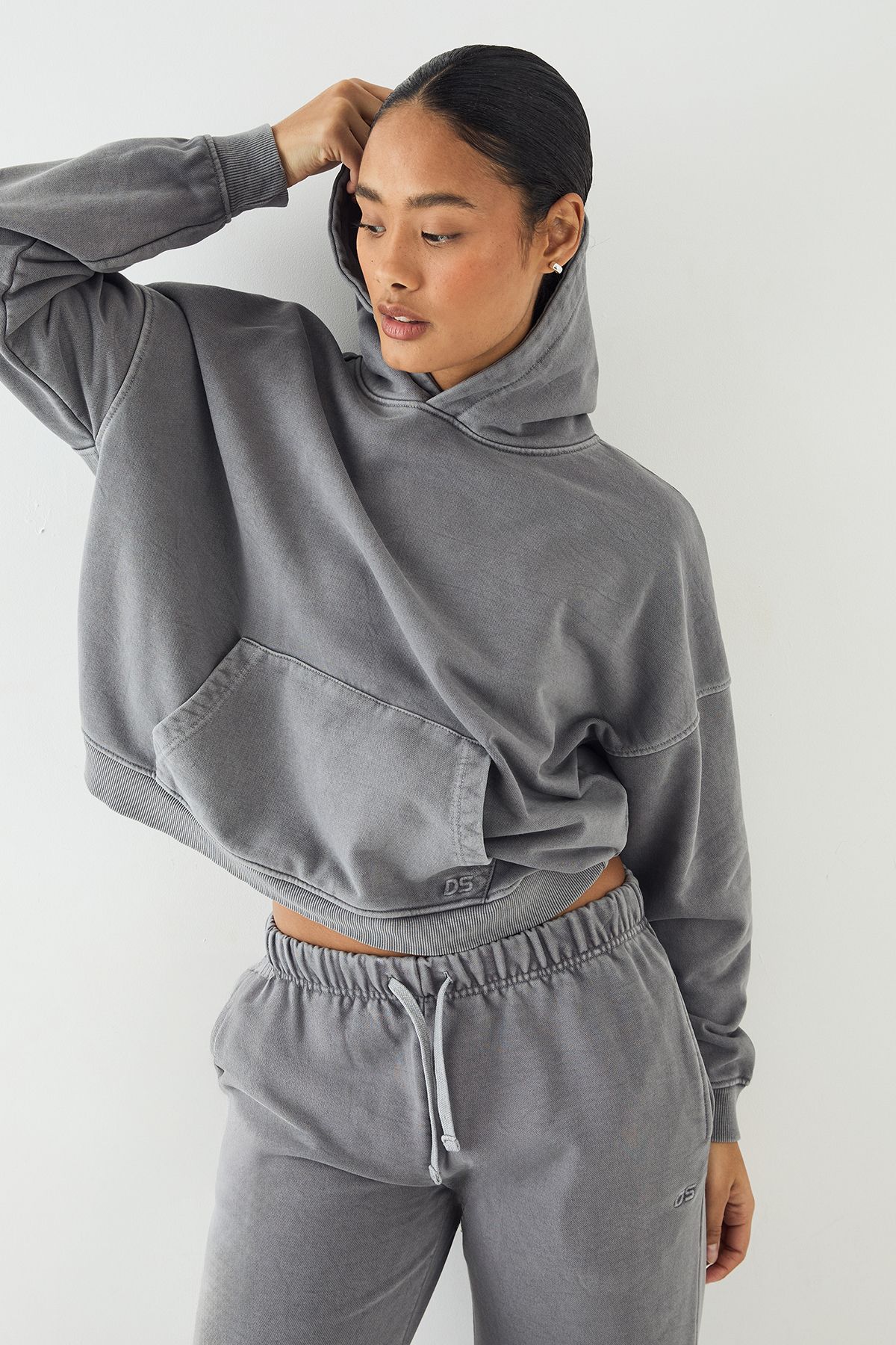 DSGN Studio DSGN Studio Premium Heavyweight Washed Oversized Hoodie Charcoal