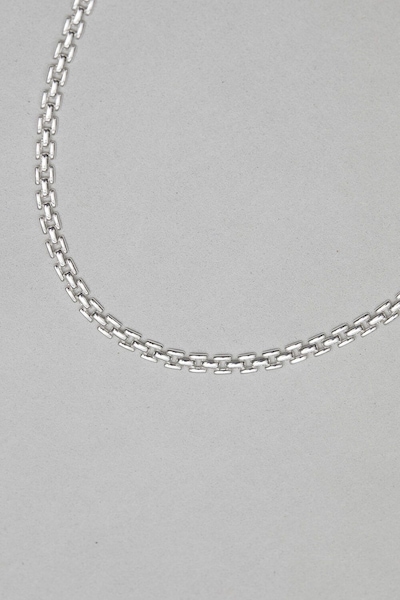 Inicio Silver Plated Recycled Gate Chain Necklace - Gift Pouch