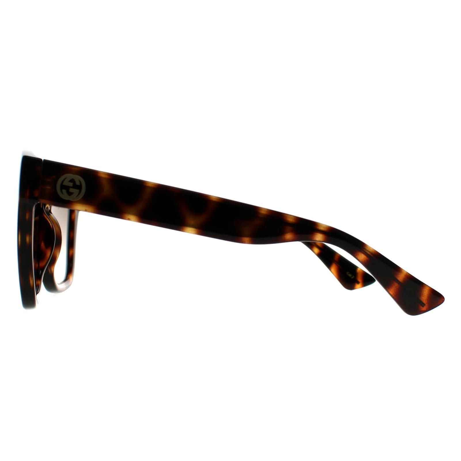 Gucci Square Shiny Spotted Havana Brown Gradient GG1338S image 3