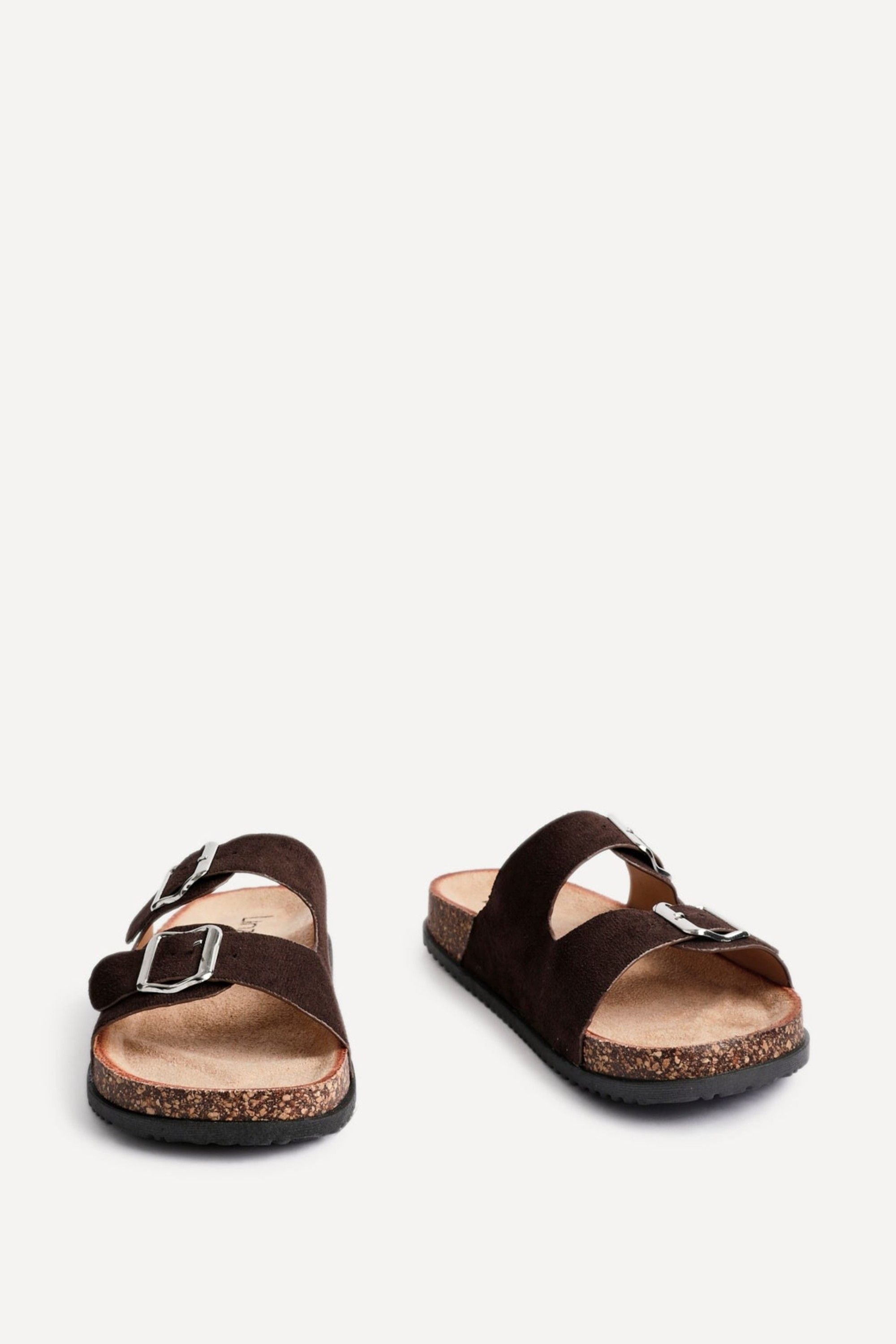Linzi Echo Brown Double Buckle Sandals image 3