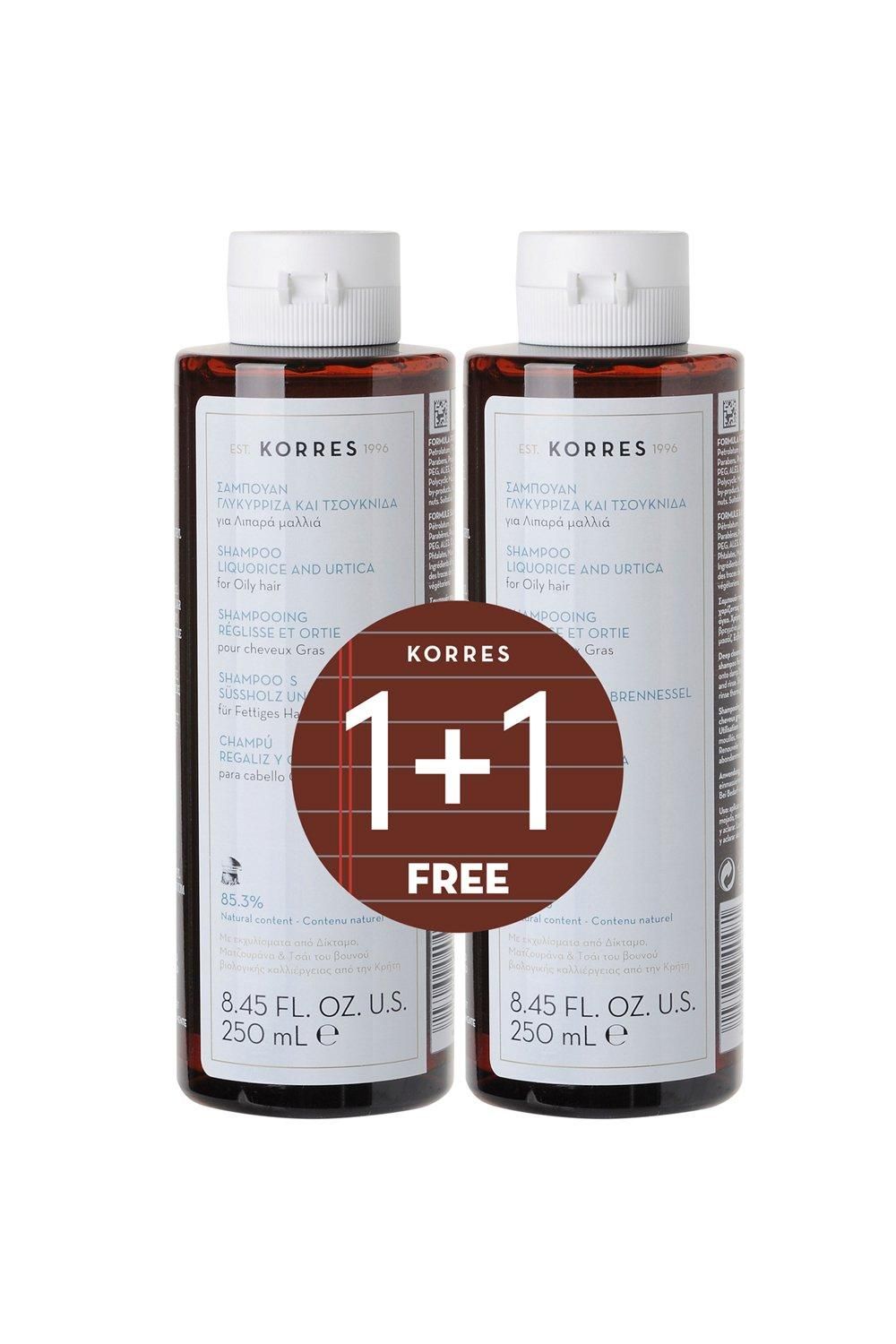 Korres Liquorice & Urtica Shampoo 1+1 500ml Multi image 1