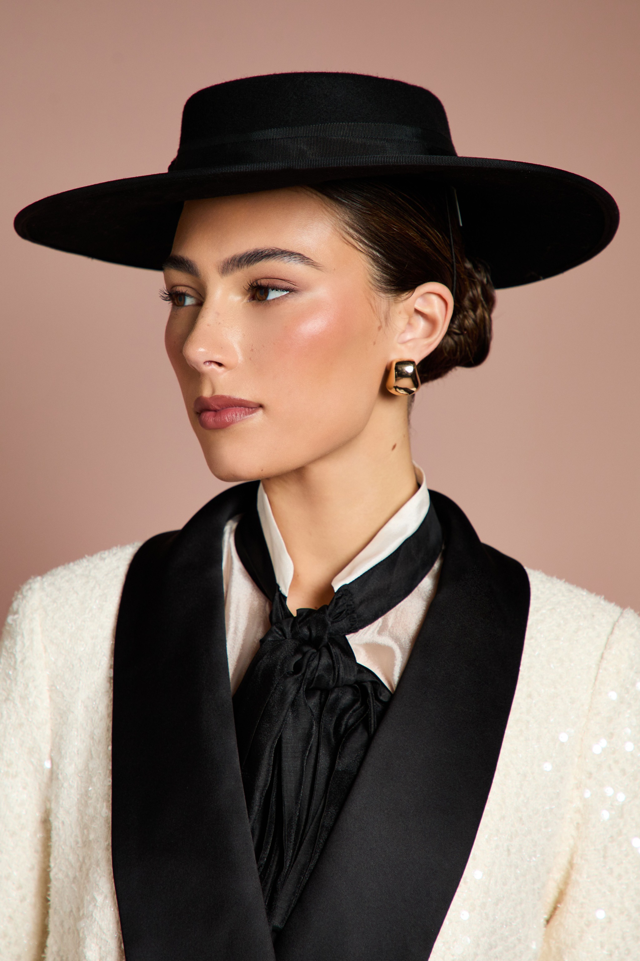 Coast Lisa Tan Felt Boater Black image 2