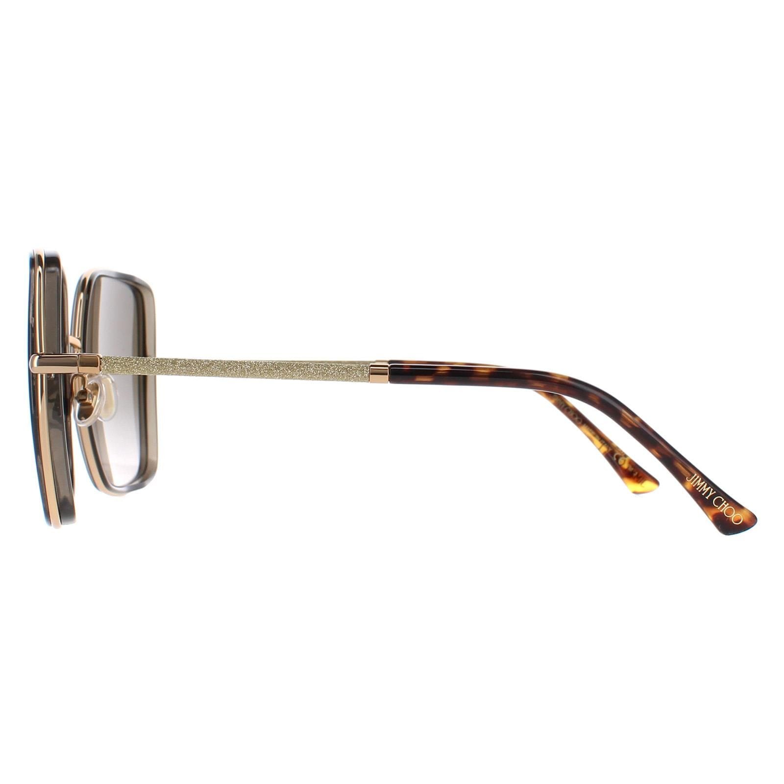 Jimmy Choo Square Gold Brown Brown Gradient JAYLA/S image 3