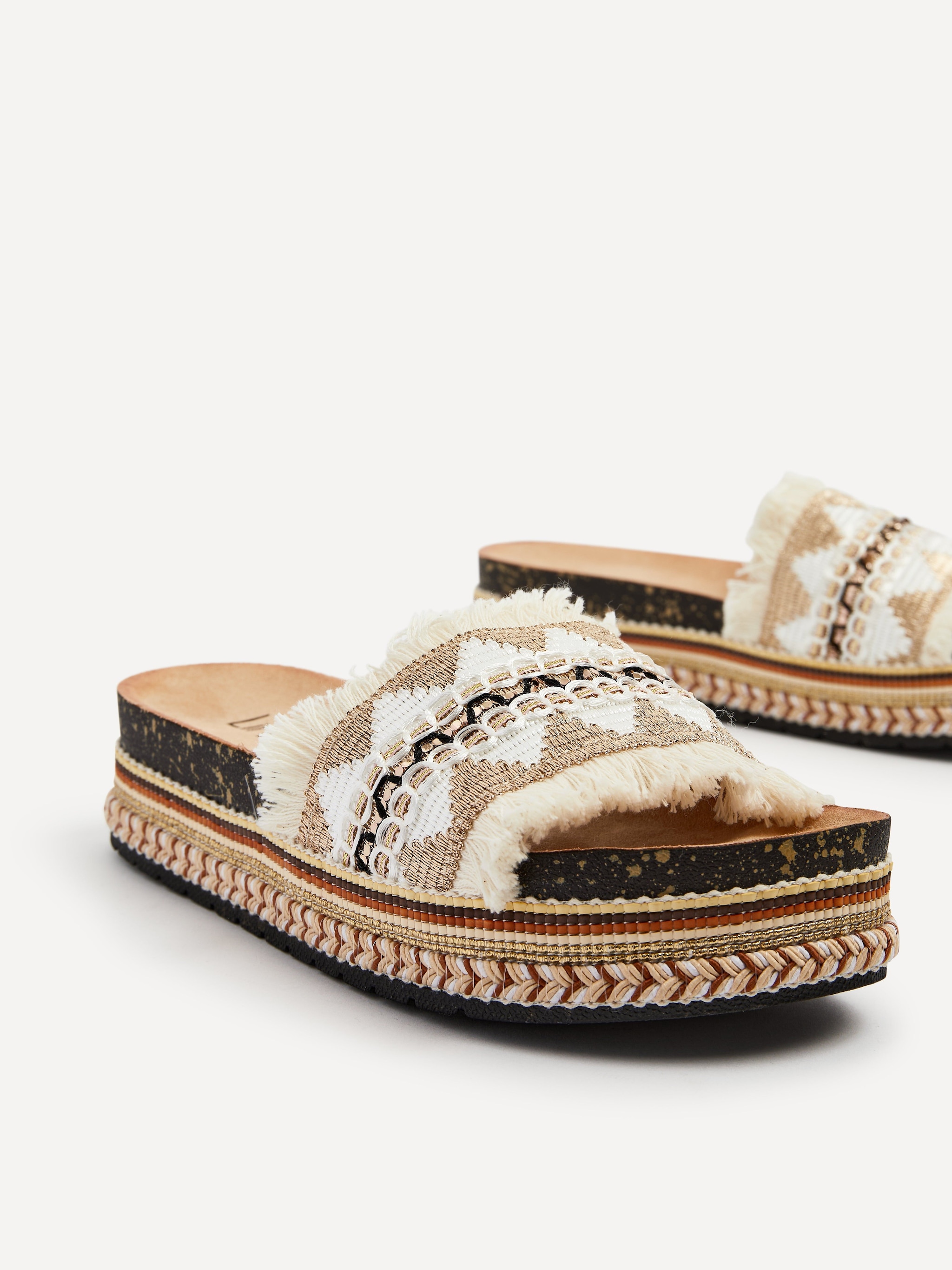 Linzi Janelle Neutral Flatform Slip On Sandal image 4