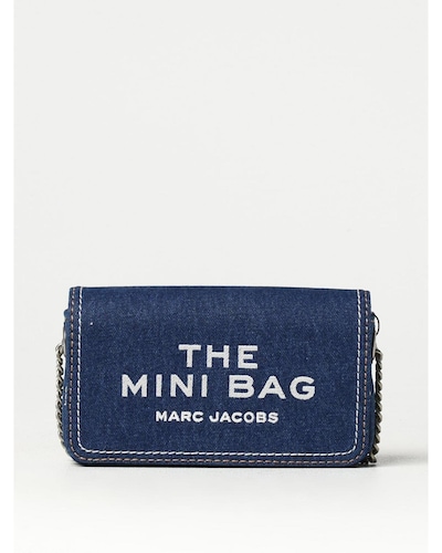 Marc Jacobs Mini Denim Crossbody Bag Wo - Black
