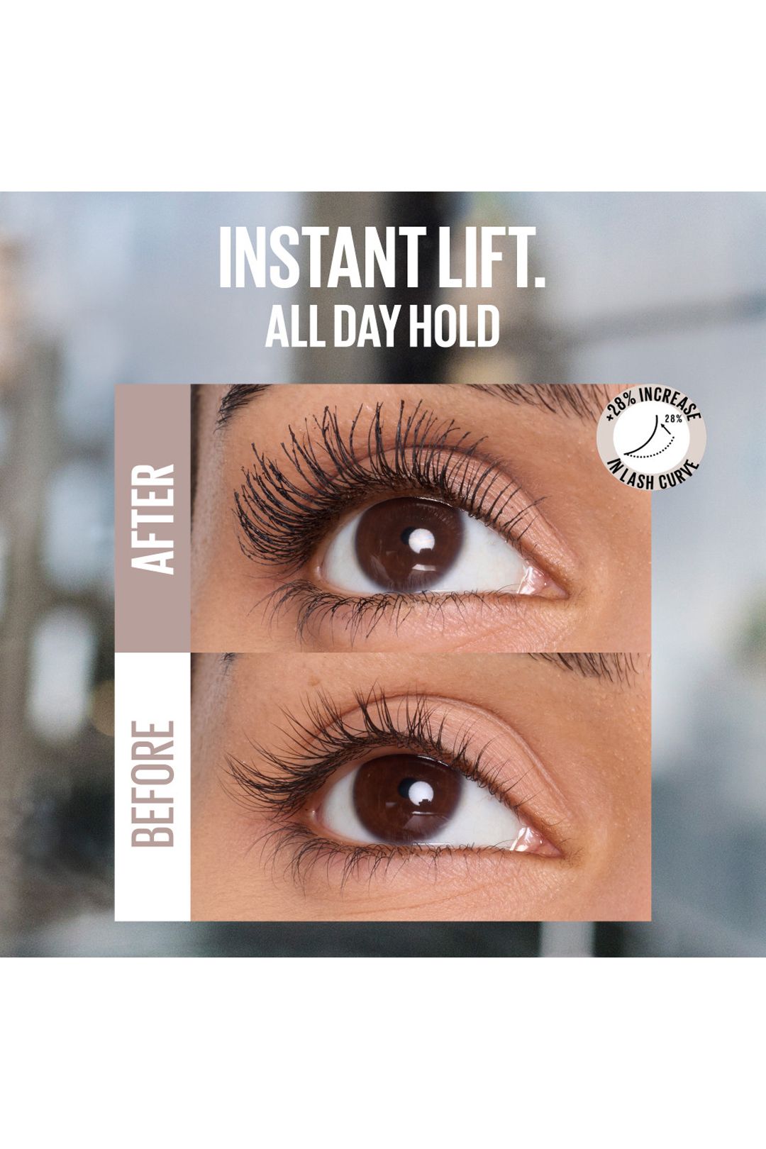 Maybelline Lash Sensational, Body Mascara, Volumizing up to 24H Lift, Black, 9.75ml Black image 3