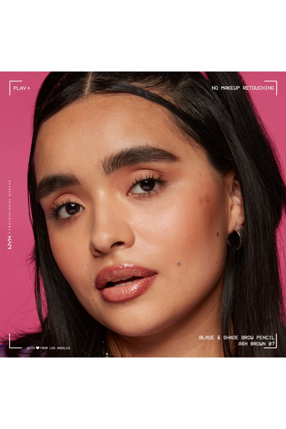 NYX Professional Makeup Blade & Shade, Nano Brow Mechanical Pencil 0.06g Ash Brown image 10