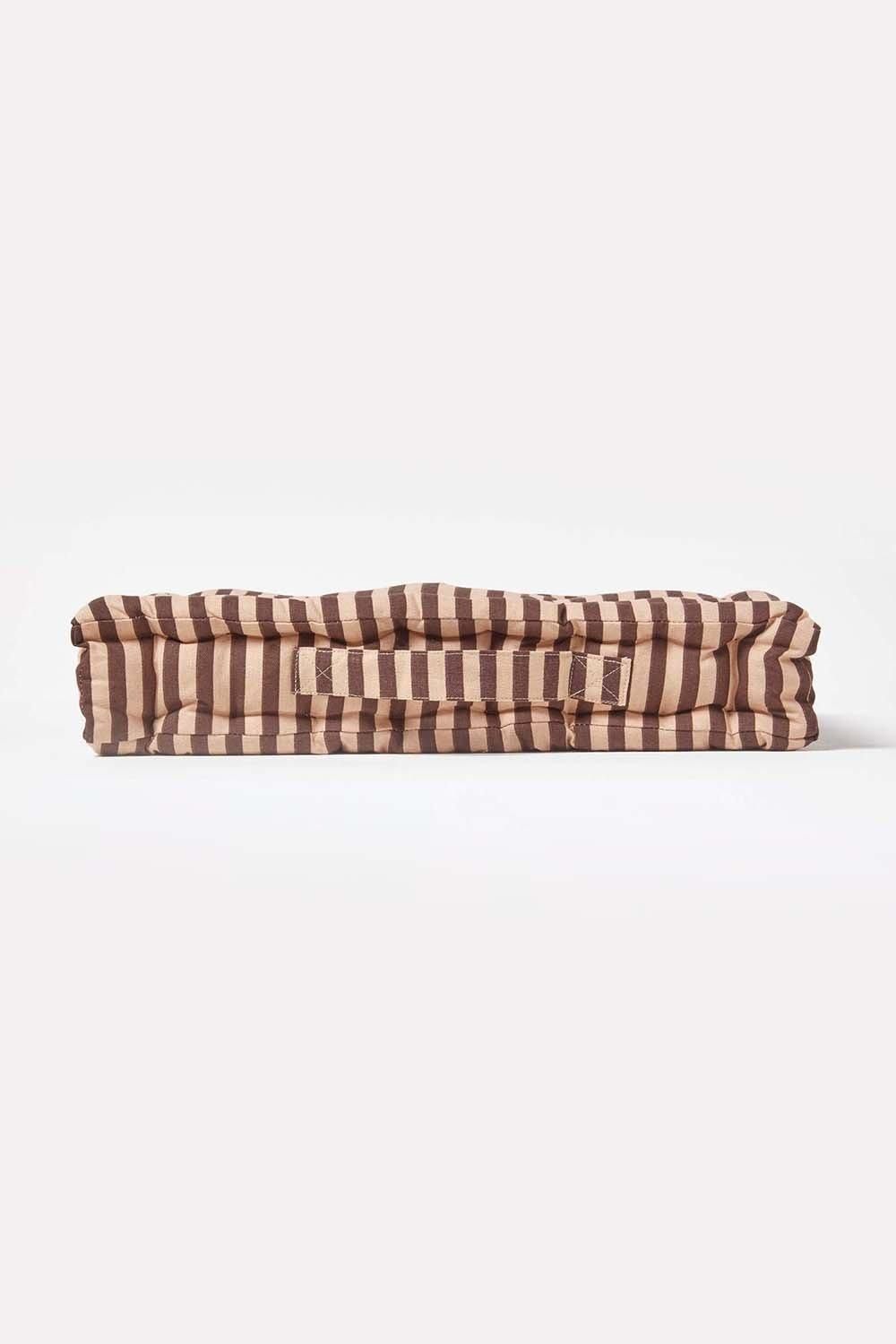 Homescapes Cotton Thin Stripe Floor Cushion image 5