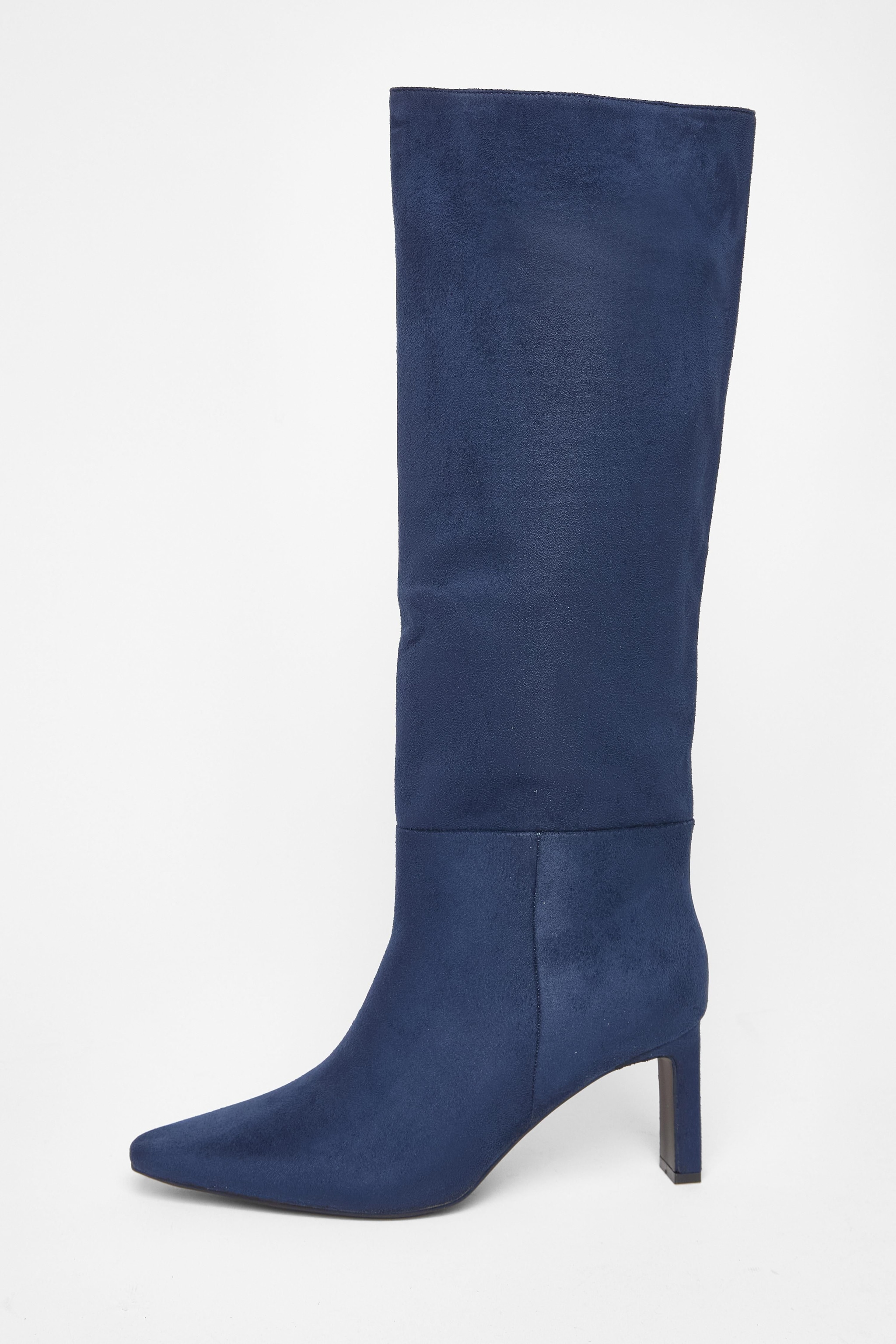 Quiz Navy Knee High Boots image 3