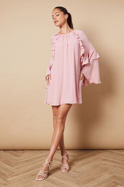 Oasis Molly Faux Leather Strappy High Block Heeled Sandals Beige