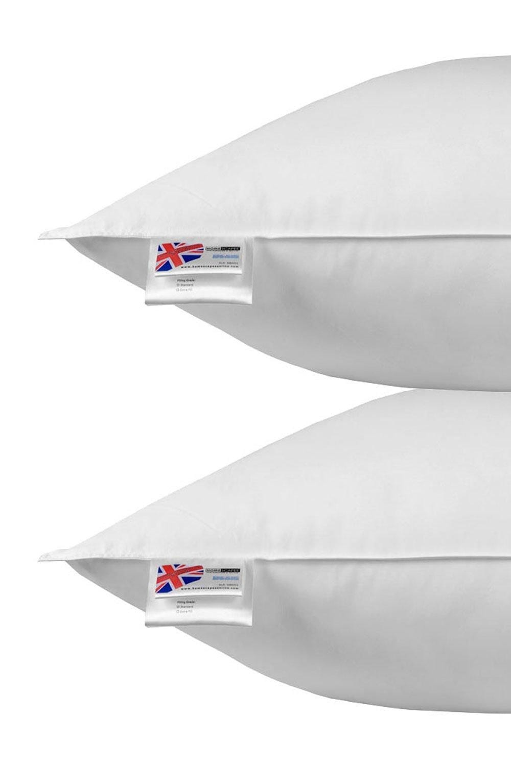 Homescapes Goose Feather & Down Euro Continental Square Pillow Pair-80cm x 80cm image 2