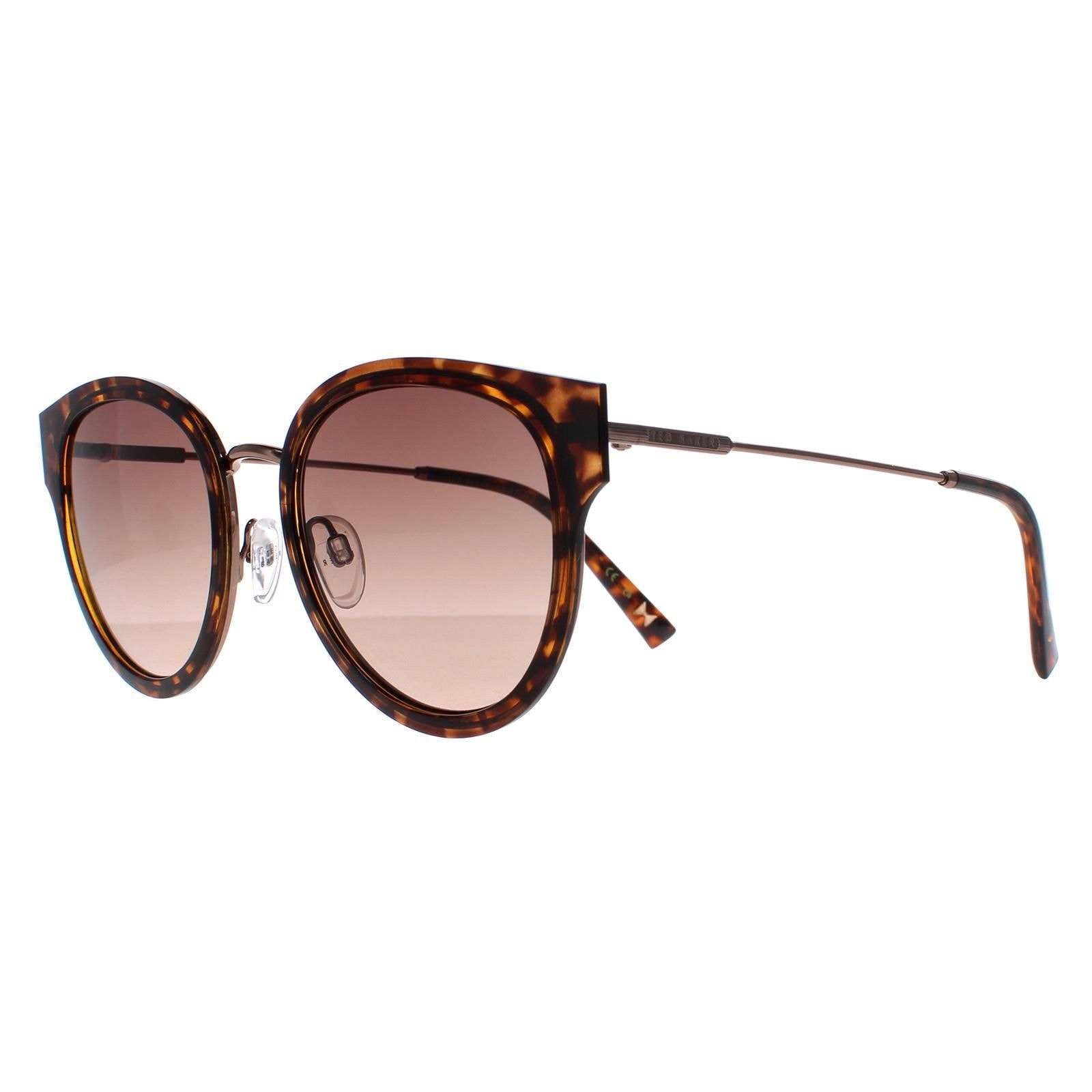 Ted Baker Cat Eye Havana Brown Gradient TB1659 Ayala Sunglasses image 2