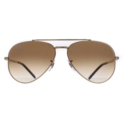 Ray-Ban Aviator Polished Gold Light Brown Gradient RB3625 New Aviator