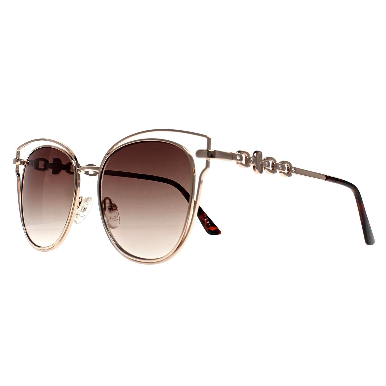 Guess Cat Eye Gold Brown Gradient GF0343 image 2