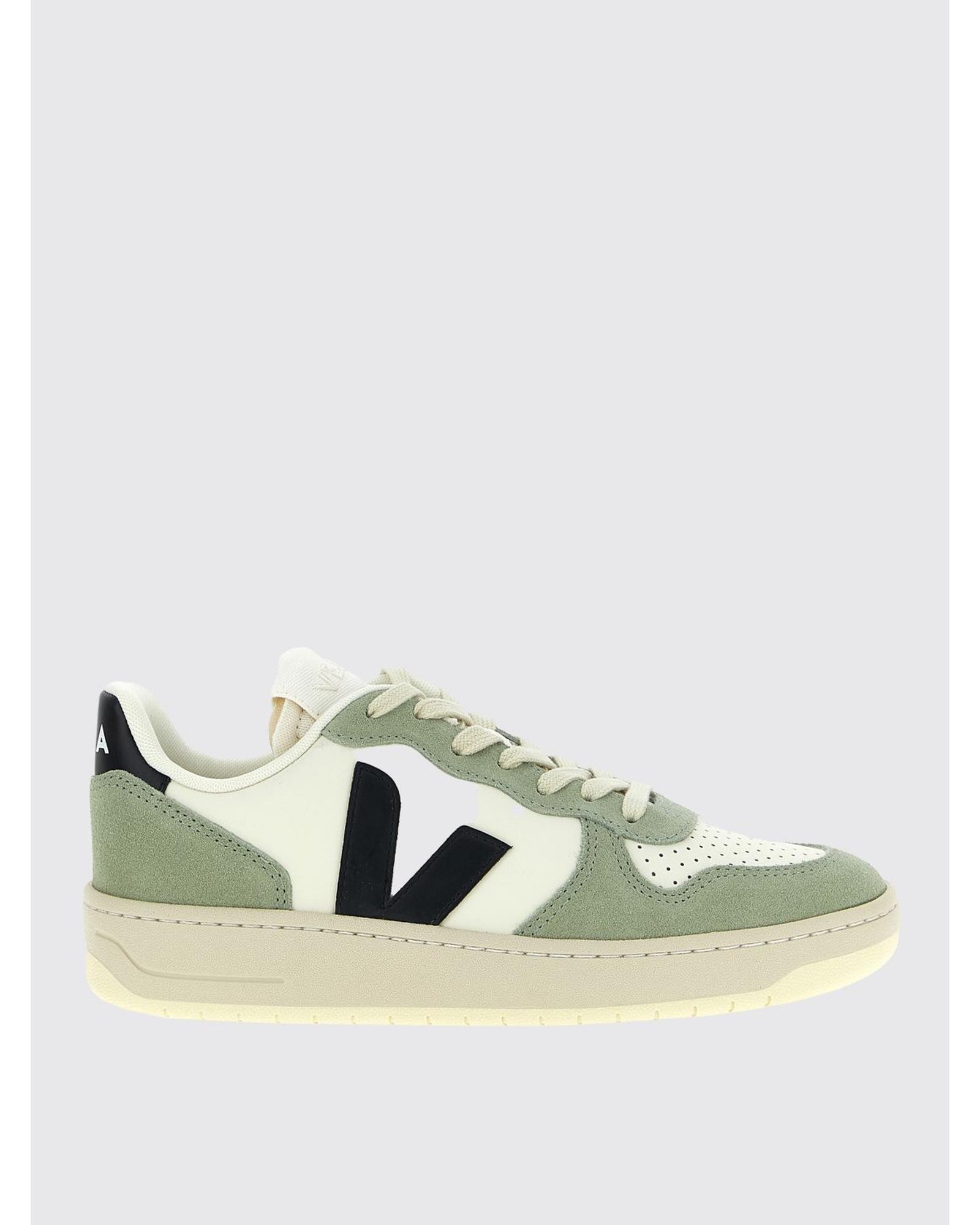 Veja V10 Extra WhiteField Green Sneakers image 1