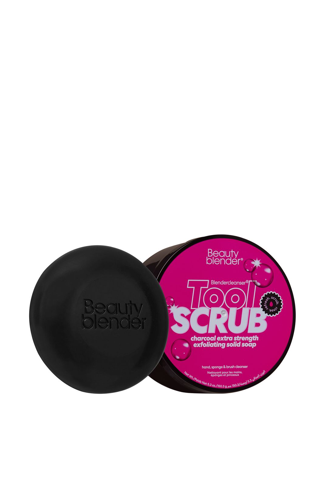 Beautyblender Toolscrub - Hand, Sponge & Brush Cleanser 150g - Charcoal Multi image 2