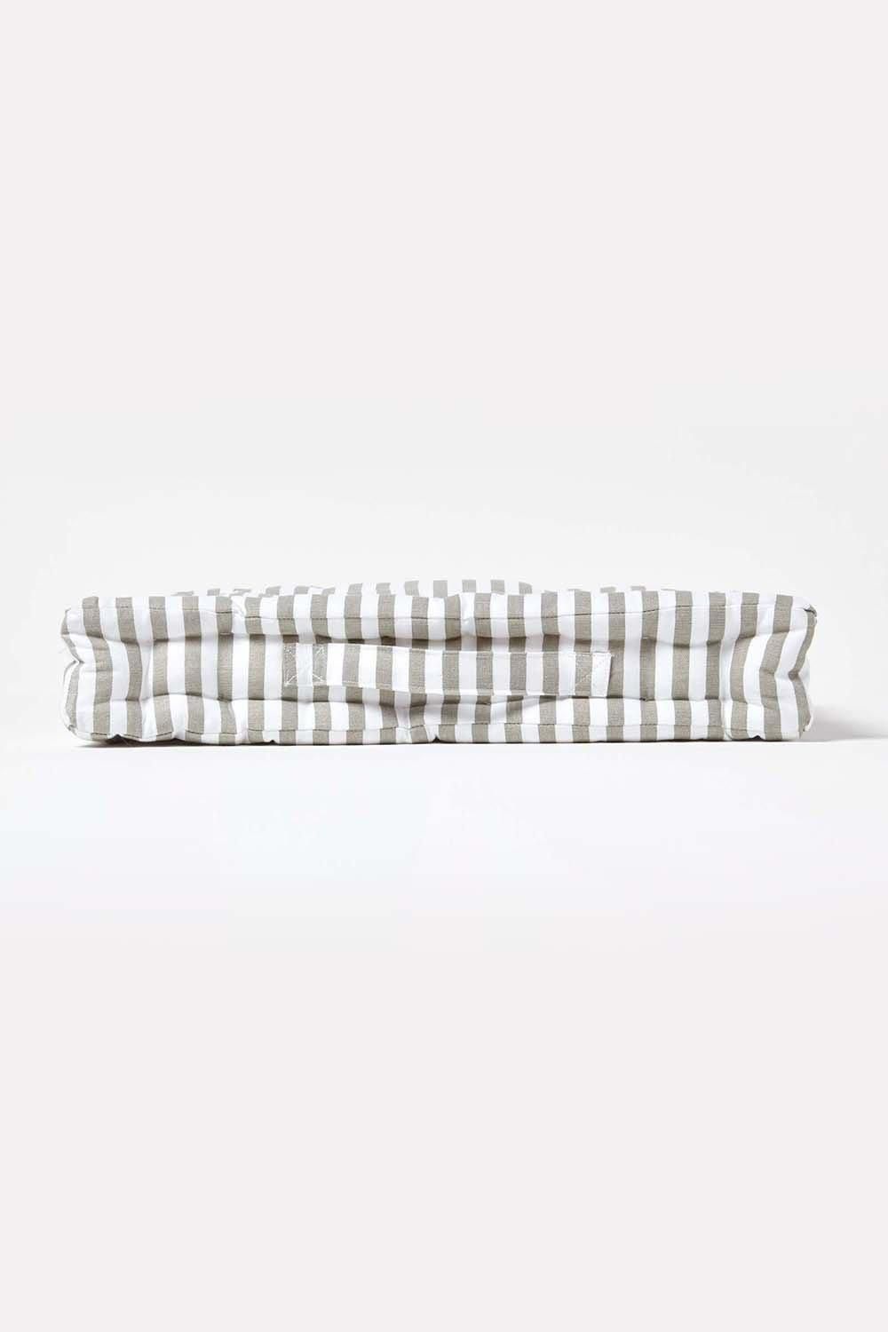 Homescapes Cotton Thin Stripe Floor Cushion image 5