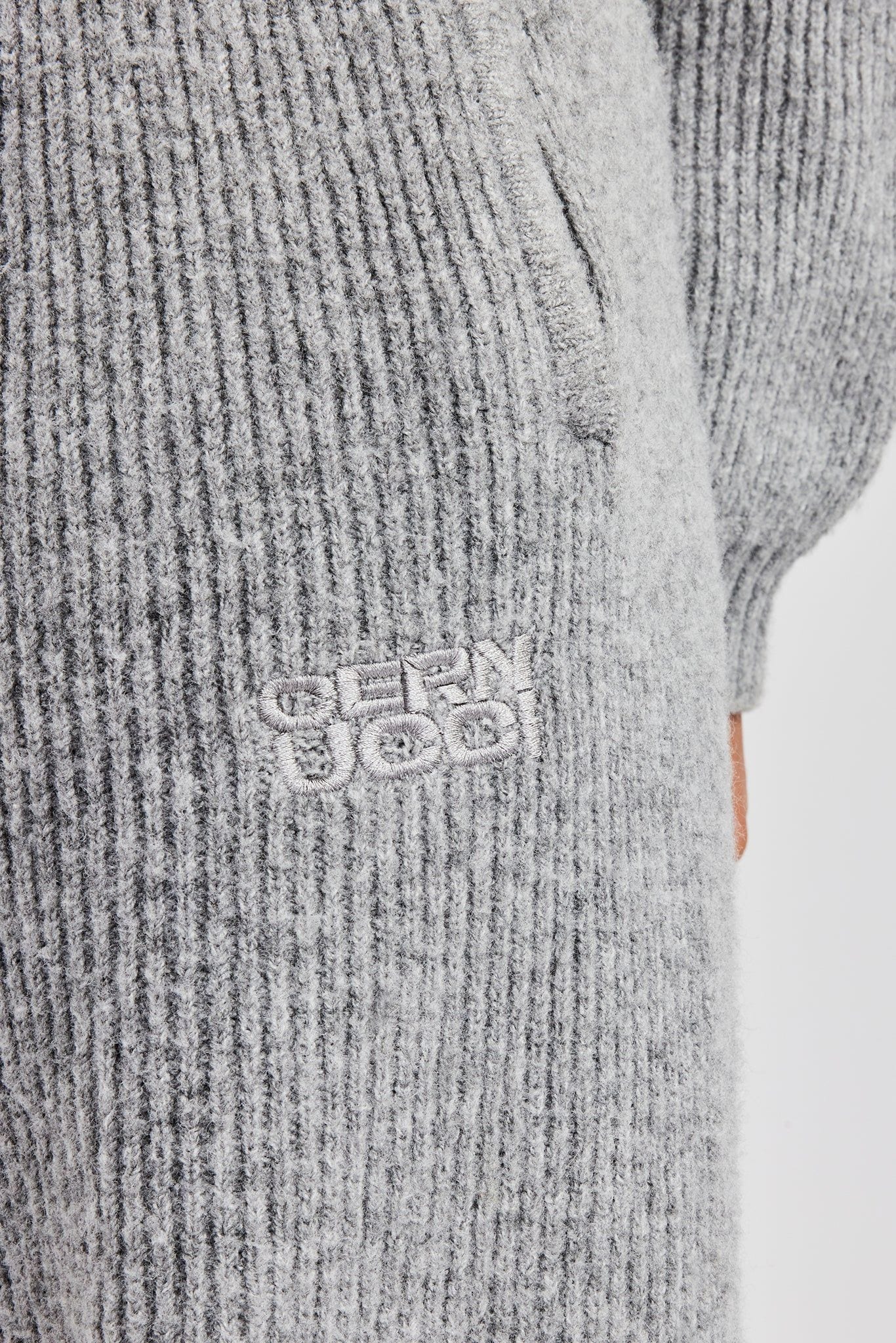 Cernucci Knitted Straight Leg Trouser - Grey image 2