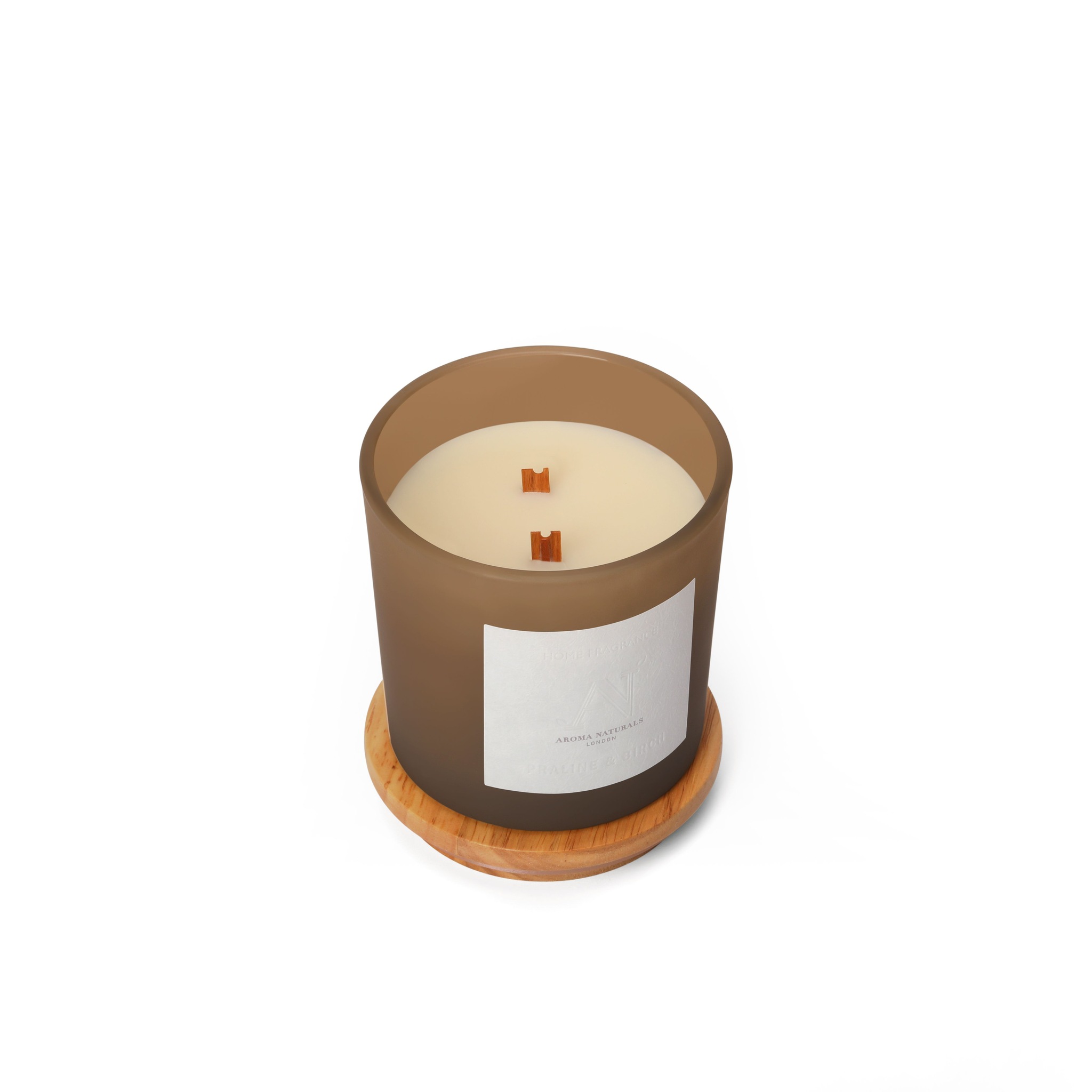 Aroma Naturals Frosted Decadence Glass Candle - Vanilla Bean Scent image 4