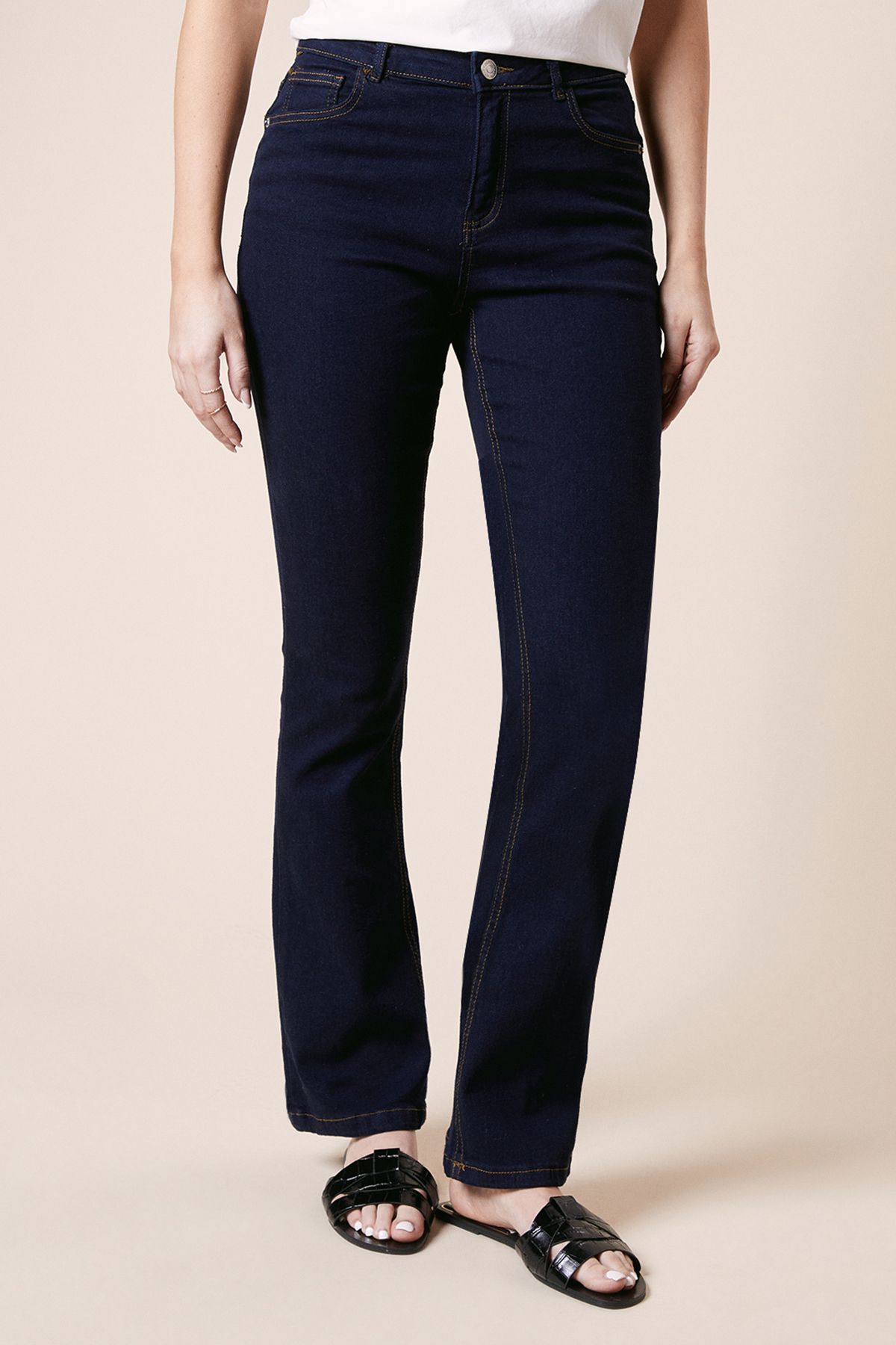 Dorothy Perkins Comfort Stretch Bootcut Jeans Indigo image 2