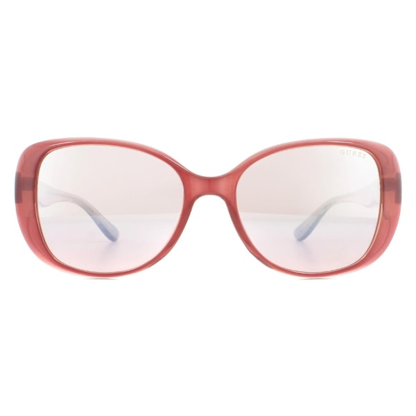 Guess Square Pink Pink Brown Gradient Sunglasses
