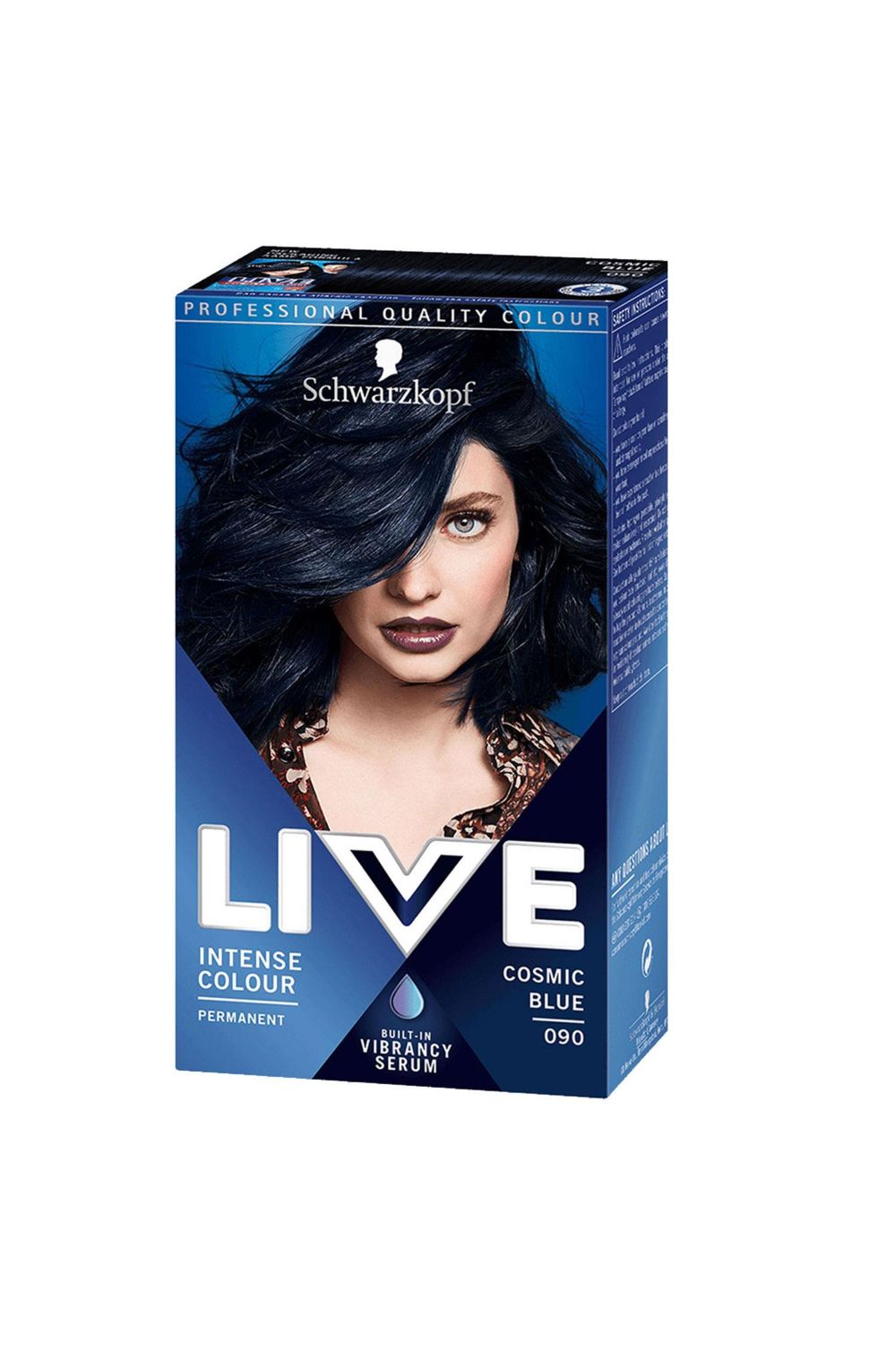 Schwarzkopf LIVE Cosmic Blue 'Hair Dye' Intense Colour 090 3 Pack image 2