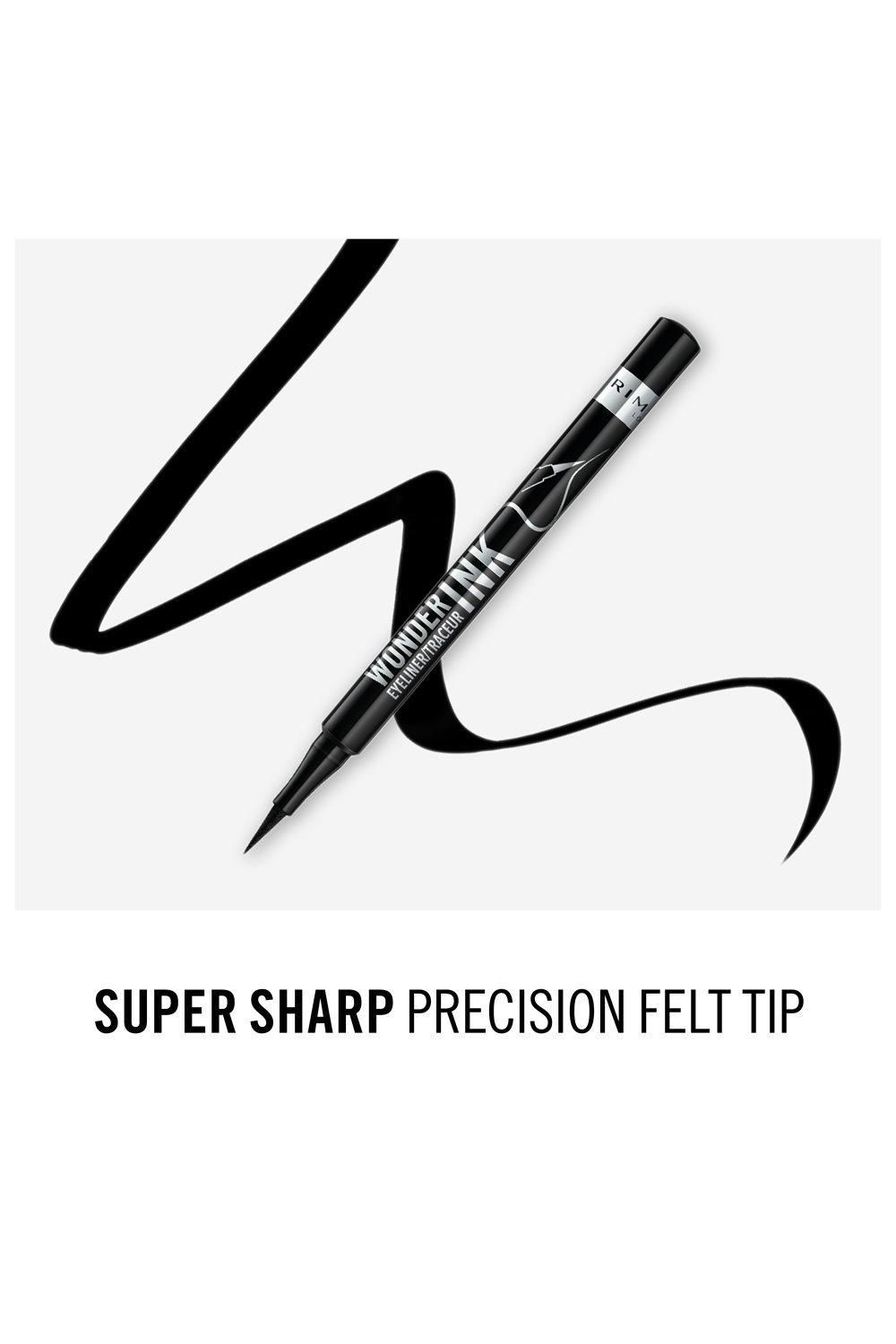 Rimmel London Wonder'ink Extreme Wear Waterproof Eyeliner Black image 4