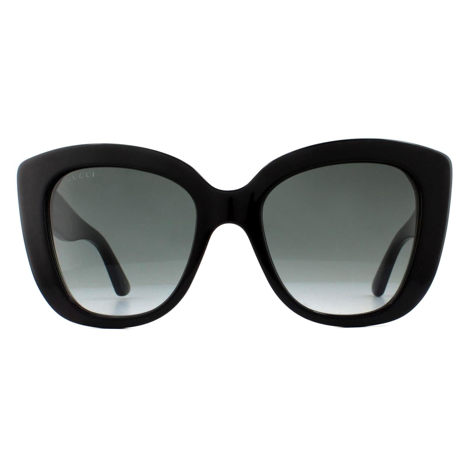 Gucci Cat Eye Black Grey Gradient Sunglasses