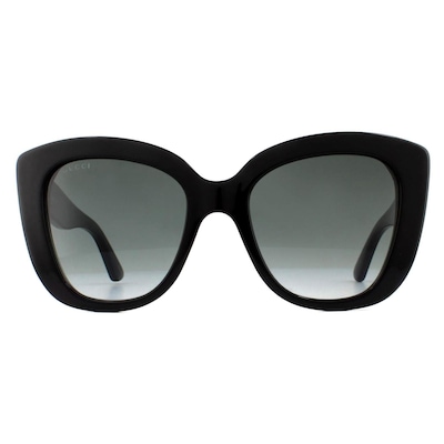 Gucci Cat Eye Black Grey Gradient Sunglasses