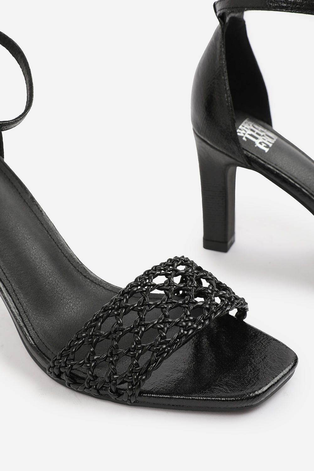 Where's That From 'Nyomi' Braided Strappy Block Heel Adjustable Buckle image 4