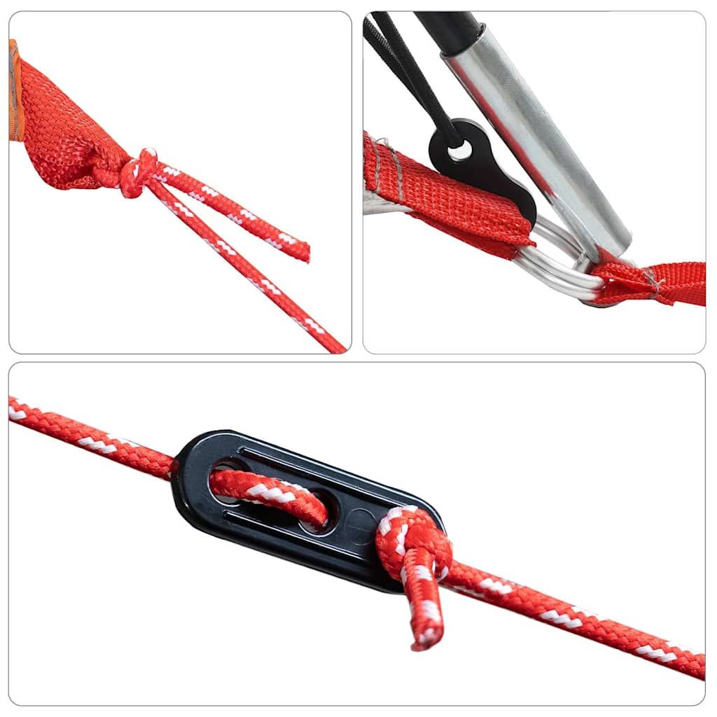 Berkfield Home Camping Tent Dome 4-Person Grey and Orange Waterproof image 12