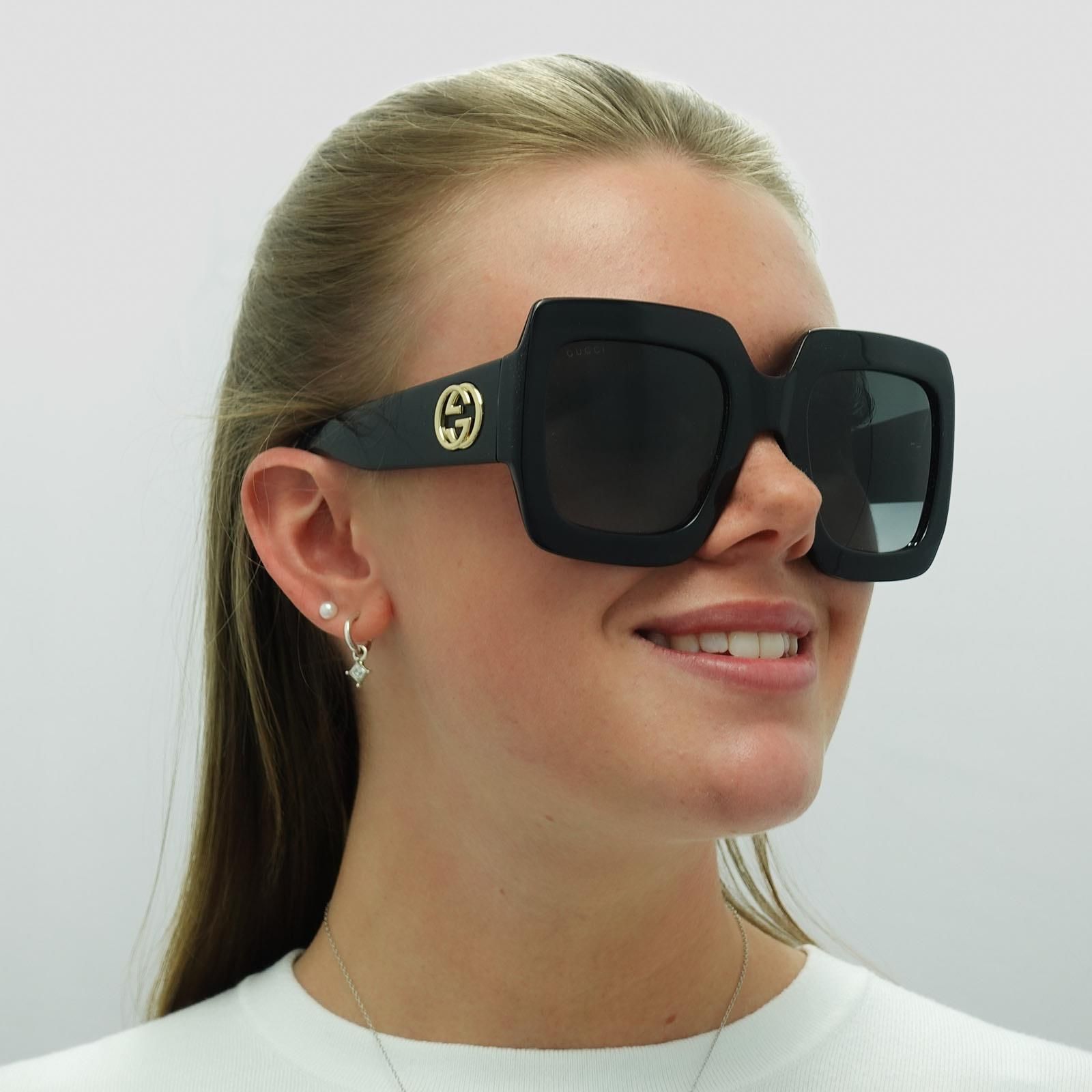 Gucci Square Black Grey GG0053SN image 6