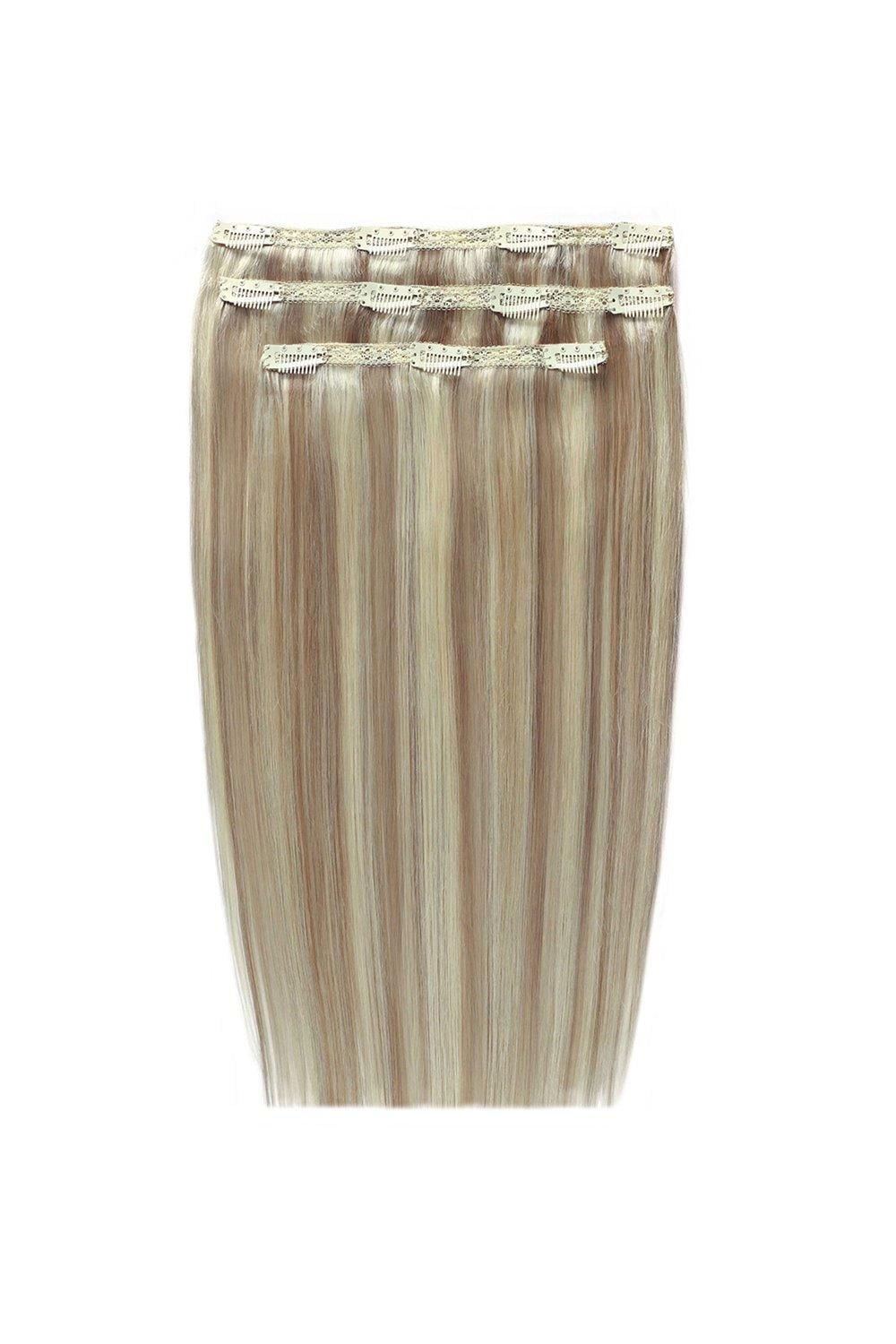 Beauty Works 18'' Deluxe Clip-In Extensions Champagne Blonde image 1