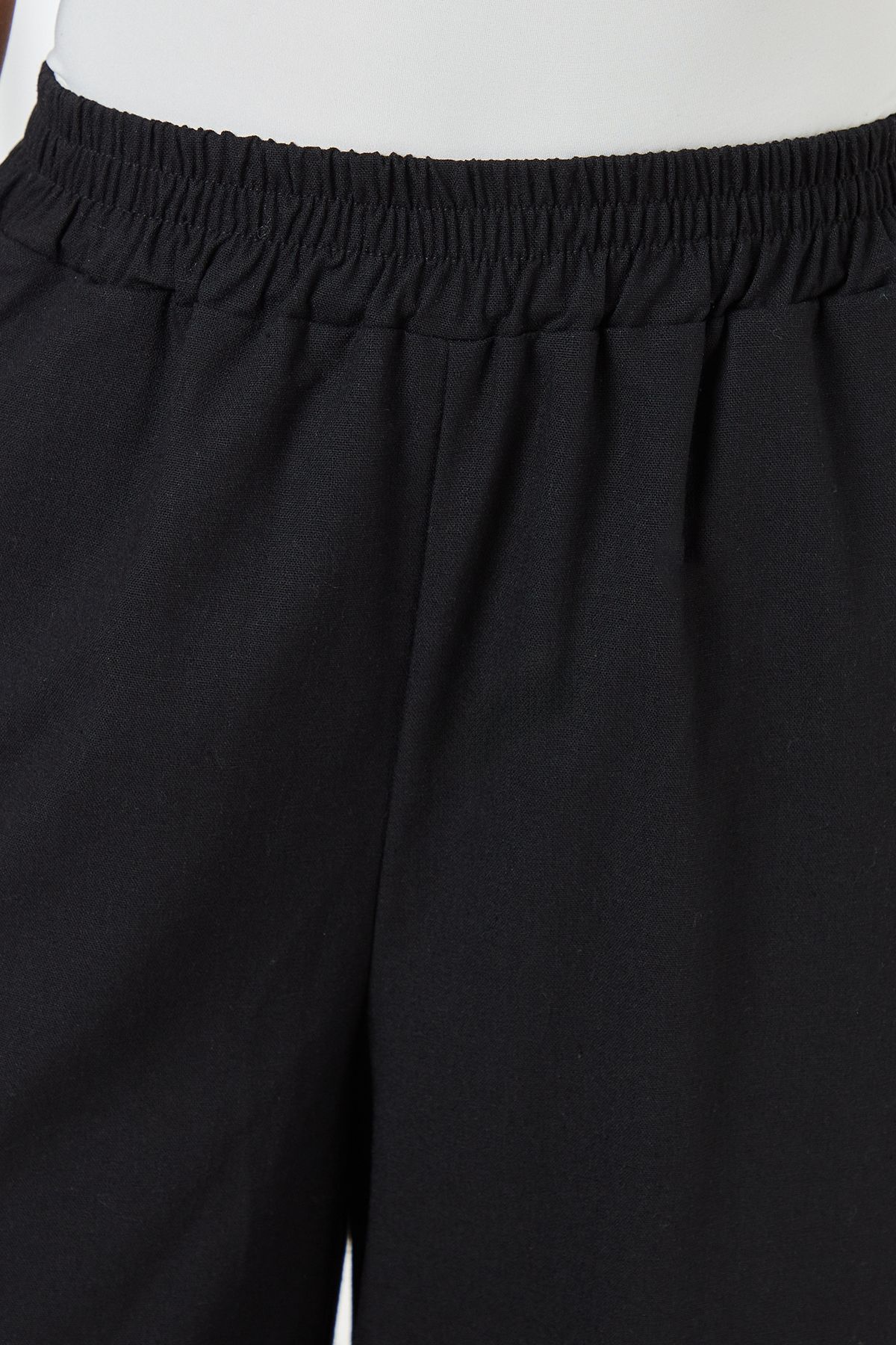 Principles Black Linen Trouser Black image 5
